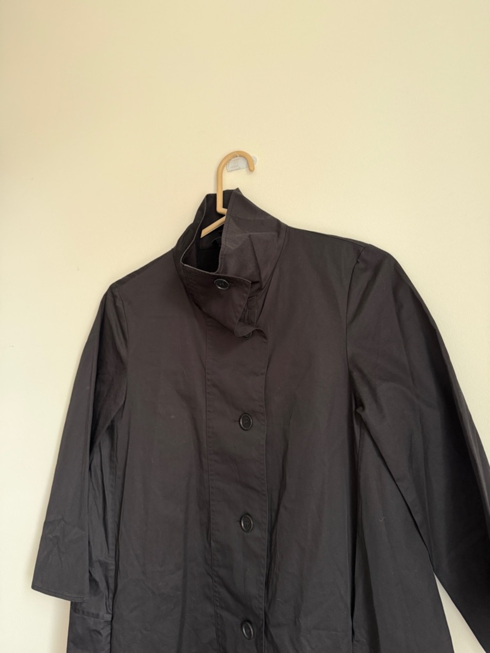 COS Black High-Collar Button-Front Dress - Picture 6 of 6